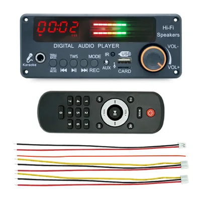 12V  Audio Board Bass Treble Change  MP3 Player Decoder Module Calling Recording With Microphone Function