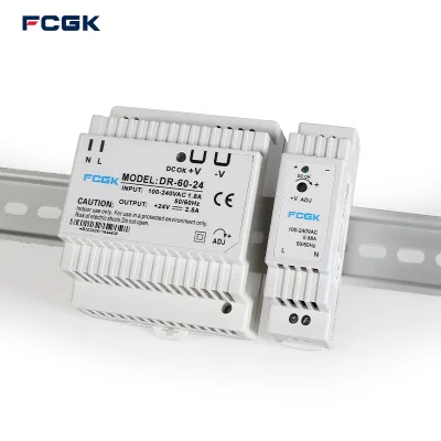 FCGK DR-30-24 DIN-Rail DC Switching Power Supply 100-240V Input 24V Output Full-Rated Power Industrial Grade Made in China