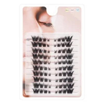 OEM DIY 10row Cluster Eyelashes False Eyelashes Manga Eye Cluster Eyelashes at Home Long Thick Makeup Wholesale Extension