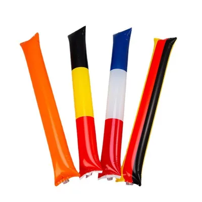 Promotional PE Inflatable Cheering Sticks Noisemakers Bang Sticks Football Game Inflatable Boom Stick for Sports Events