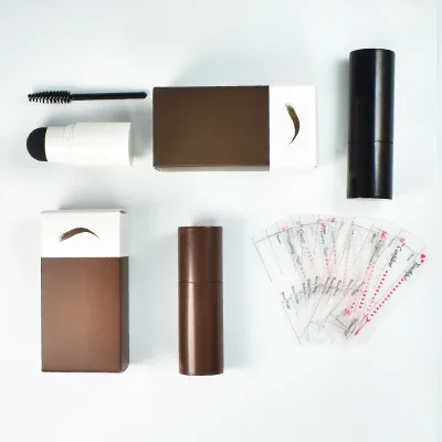 High Quality Mineral-Based Facial Wax Kit for Eye Brow Shaping Stamp and Powder Shading Wholesale New Year Offer