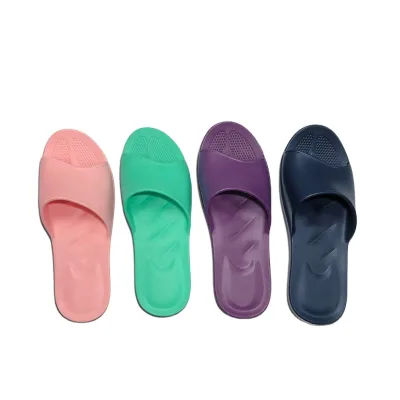 New Arrival Factory Summer Wholesale Non-slip Home EVA Imitation Leather Pattern Customized Color Logo S-XL Indoor Slipper for