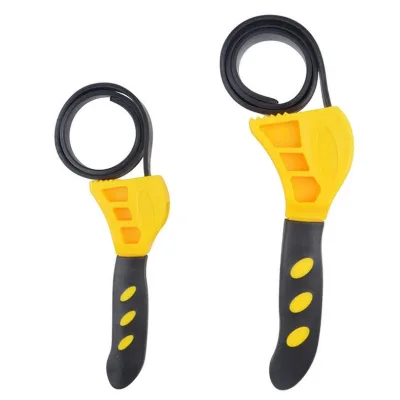 Rubber Belt Wrench Set, Universal Adjustable Oil Filter Belt Wrench, Multi-purpose Belt Wrench Tool