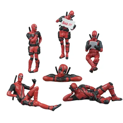 2024 New Arrival Figurine Anime Car Interior Accessory Center Console Ornament Decoration Figurine for Deadpools Model