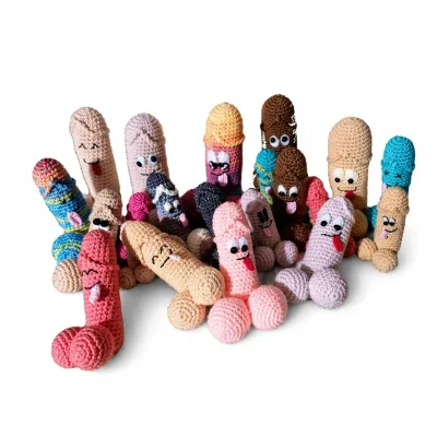 Crochet Willy Plush Stuffed Crochet Penis Amigurumi Adult Toy Custom Crochet Toy Handmade Funny Adult Gag Gift