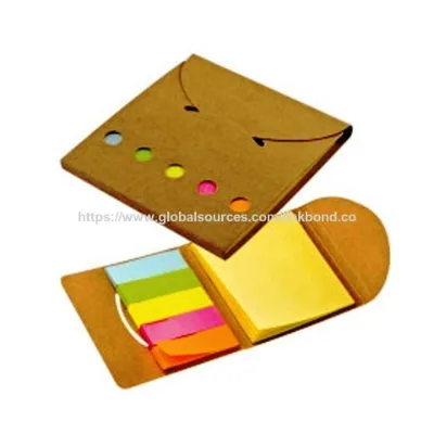 Factory price spiral binding notepad with color sticky notes
