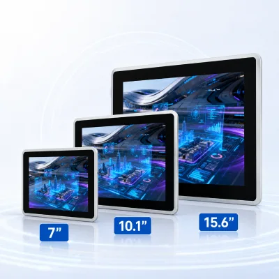 Industrial Rugged HMI Panel PC TPC370 Features IP66 Front Panel 1TOPS NPU Wide Temperature -30℃ to 70℃ for Harsh Environments