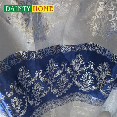 China Factory Wholesale Cheap Price Blackout Luxury Window Hot Stamping Curtains Living Room
