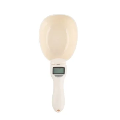 ABS Digital 800g Electronic Kitchen Spoon Scale Pet Food Weighing Dog/Cat Feeding Bowl