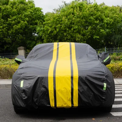 Wholesale Customized Sports Design Heavy All-Season Waterproof Car Cover Made of Oxford with Zipper Outdoor Protective Car Cover