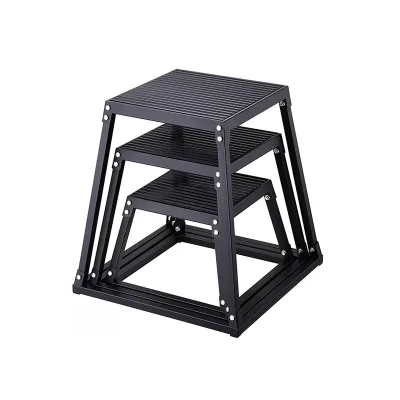 Detachable Steel Plyometric Jump Box Progressive Stackable Non-Slip Training Platform Custom Logo OEM Factory