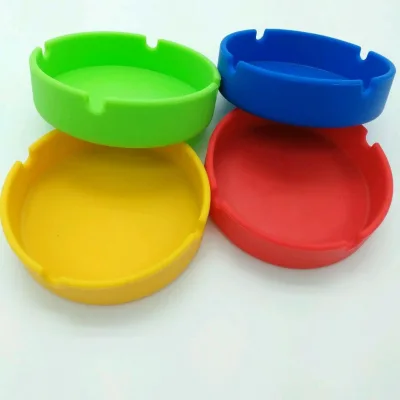 Hot Sale Silicone Ashtray Smoking Accessories Cigar Ashtray Ash Bin Hot Selling Silicone Various Styles Tobacco Jar