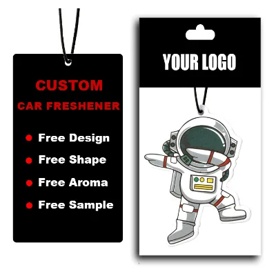 Custom Car Air Freshener Hanging Design Luxury Custom Paper Card Air Fresheners Diffuser Car Fragrance Custom with Logo Shaped