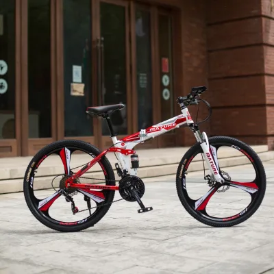 26Inch Steel Frame Folding MTB Mountain Bike With Big Wheel