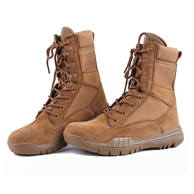In Stock Men's Chukka Ankle Brown Tactical Boot Big Size Male Combat Boot