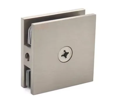 0 Degree Shower Glass Holder Clamp Door Hinge Adjustable Glass Mounting Clamp