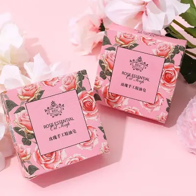 Wholesale Custom Paper Hote Soap Packaging Glossy Lamination square Custom Soap Boxes with logo Packaging