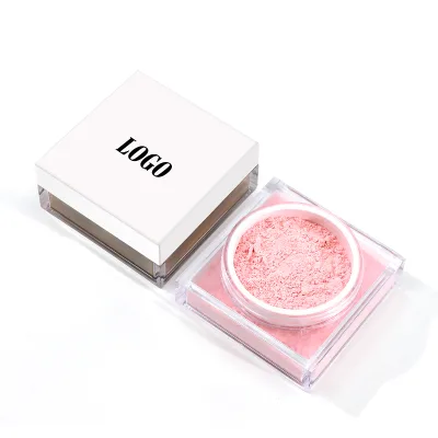 New Arrivals Square White Glow Water Proof Vegan Shimmer Setting Powder Oil Control Glitter Translucent Matte Loose Powder