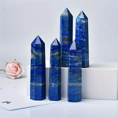 High Quality Lapis Lazuli Tower for Wholesale Natural Crystal Stone Crafts for Feng Shui Decoration