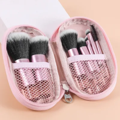 Portable Makeup Brush Set With Box Mini Concealer Powder Precise Eyeshadow Facial Makeup Brush Wholesale Price Low