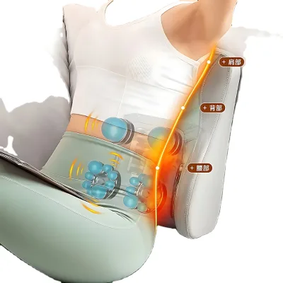 Hot Selling Back Waist Massager 2026 Heating Kneading Vibration USB Rechargeable Pain Relief