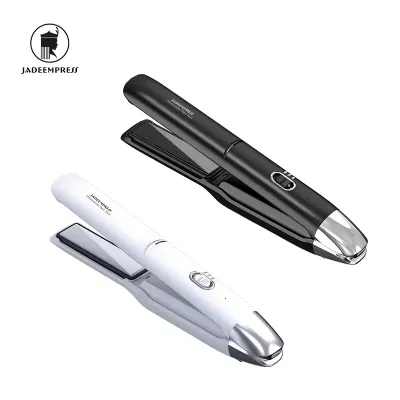 Portable Cordless Ceramic Hair Straightener Negative Ion Function USB Battery Powered Hotel RV Use Overheating Protection