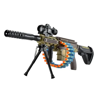 Hot Selling New Design Continuous Shooting Electric and Manual Soft Bullet Gun Toys Electric Toys Gun Toys Shooter Toy Gun