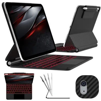 Typecase Edge Magnetic Clasp Keyboard Case for 10th Gen 10.9 Inch Carbon Fiber Touch Trackpad Wireless Keyboard Tablet Case