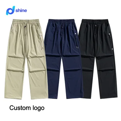 Workwear Outdoor Men's and Women's Mountain Style Functional Water-Repellent Loose Wide-Leg Ice Silk Pants