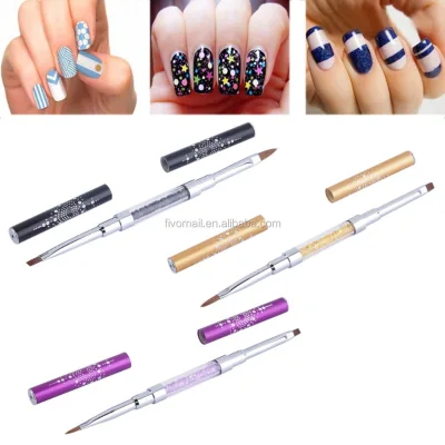 strass nail art nail brush Double-headed Acrylic Nail Brush