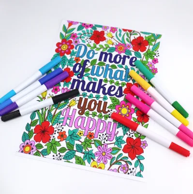 Customized logo Felt Tip Marker Pen for Kids