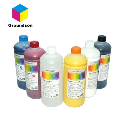100% Compatible for Epson SureColor F2000 F2100 DTG Ink White CMYK+Pretreatment Liquid+Cleaning Solution