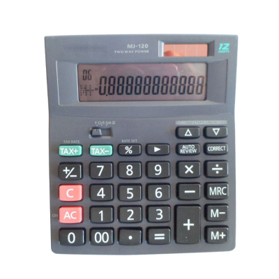 Multi-Function Electronic Desktop 100 Steps MJ-120C Tax Calculator