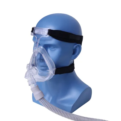 Medical Products Full Face Breathing Mask Hospital CPAP Oxygen Mask With Headgear Silicone Ce Far Infrared 3 Years Class II