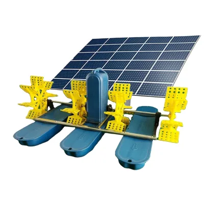 1 Year Warranty Low Noise Level 50Hz/60Hz 380V Four Impellers Paddle Wheel Aerator Waterwheel Pond for Aquculture