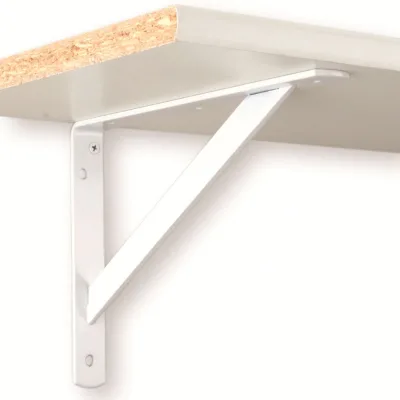 Iron Right Custom Furniture Triangle Outboard Supports Shelving 90 Degree L Shaped Angle Metal Wall Mounted Shelf Bracket