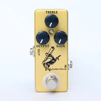 YMUZE Moskyaudio Golden Horse Overdrive Guitar Pedal with Knob Stringed Instruments Effects Parts Accessories Overdrive Function