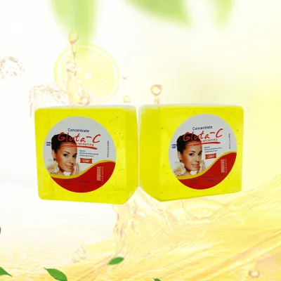 OEM Private Label Gluta-C Whitening Facial Soap Exfoliating Natural Hand Made Rich Foam Soap Anti-Aging Anti Wrinkle Repair Soap