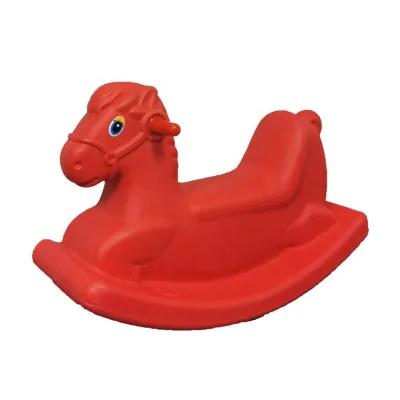 High Quality HONSON Kids Plastic Outdoor Playground Rocking Horse with <100kg Capacity for 1 Passenger