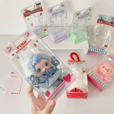 Hisocute Cute Cartoon Baby Walking Foldable PVC Cotton Doll Display Storage Dust-proof Pain Bag Model