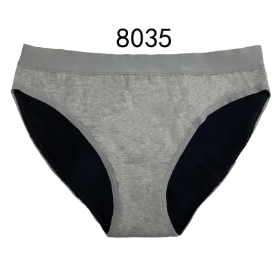 Mid Waist Cotton 8035 Cute Girl Culotte Menstruelle Incontinence Leakproof Underwear Menstrual Period Panties for Teenage
