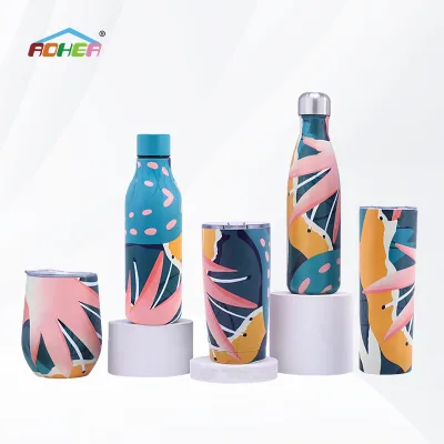 For 500ml Stainless Steel Sport Water Bottle for Kids Adults-School Outdoor Use Thermal Insulation >24 Hours Customizable