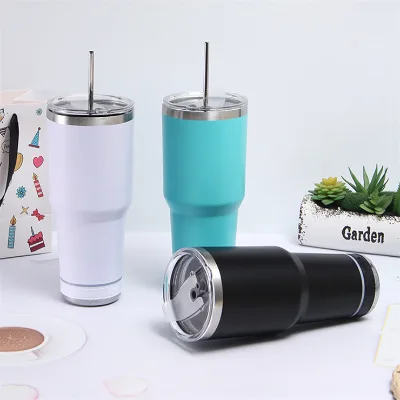 30oz Sublimatable Speaker Cup DIY, Customizable, Add Logo, Stainless Steel Bulk/Wholesale Tumblers