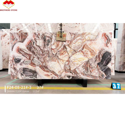 Brothers Stone Marble New Arrival Red Marble Slabs for Counter Dining Table Vanity Wall Panels Interior Decoration