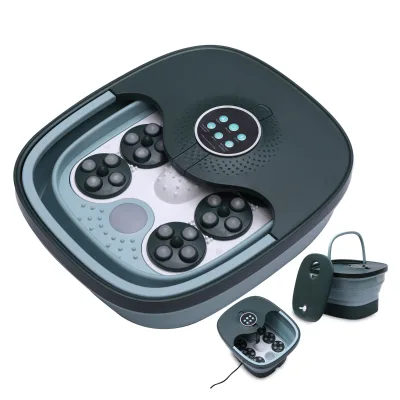 Mimir Newest 500W Fast Heating Wireless Control Collapsible Heat Foot Spa With 24 Auto Massage Balls