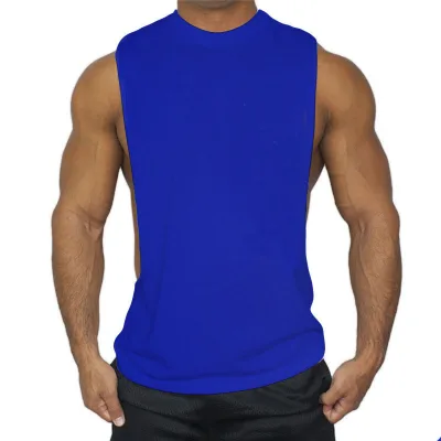 Custom logo Printed OEM Mens Gym Bodybuilding Custom Stringer Plain tank Top