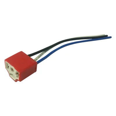 Female Ceramic Headlight Extension Connector Plug Light Lamp Bulb Wire Socket