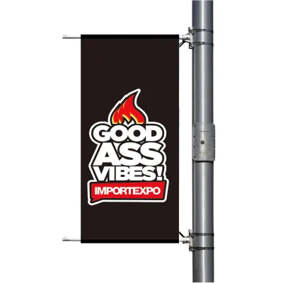 Factory Price UV Protected Polyester Custom Color Heat Transfer/Dye Sublimation Printed Vivid Custom Logo Street Flag Banner