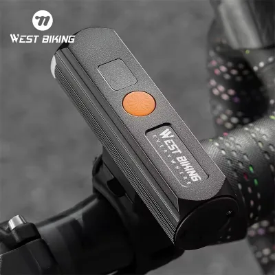 WEST BIKING Long Endurance High Brightness Bicycle Headlight Aluminum Alloy Headlight Portable Waterproof Cycling Equipment
