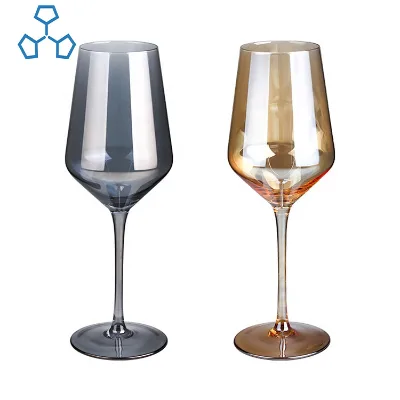 Good Quality Unbreakable Fashionable Handmade Reusable Party Goblet Luxury Custom Gold Wine Glass